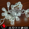 20L silver iron waterdrop cold white LED string decorative lights