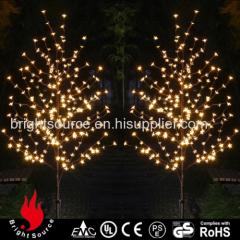 Warm White Lights Cherry Christmas Trees Artificial