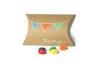 CMYK / PMS / Pantone Recycled Cardboard Gift Boxes , Kraft paper wedding pillow box