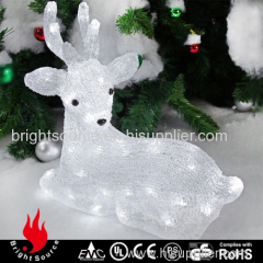 squating acrylic lights deer