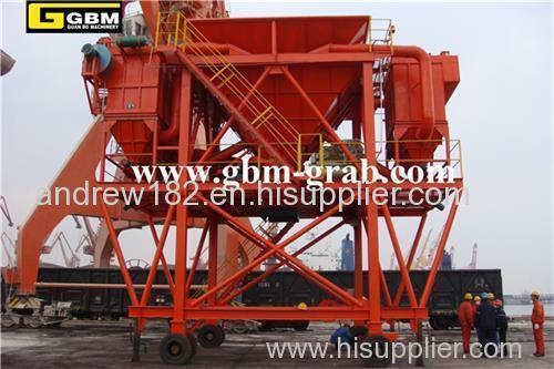 dust trap port hopper sand blasting hopper.