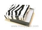 Eco-friendly Zebra Print Recycled Cardboard Gift Boxes for Jewelry Display