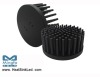 Aluminum LED Pin Fin Heat Sink Φ110mmH50mm for Citizen