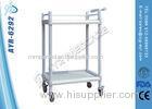 Pushing Handle Plastic Hospital Medical Trolleys / Medical Utility Trolley