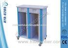 Moveable Patient Record Holder Trolley , Medical Case Cart