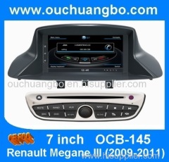 Ouchuangbo audio DVD GPS radio Renault Megane 3 support French BT Ipod