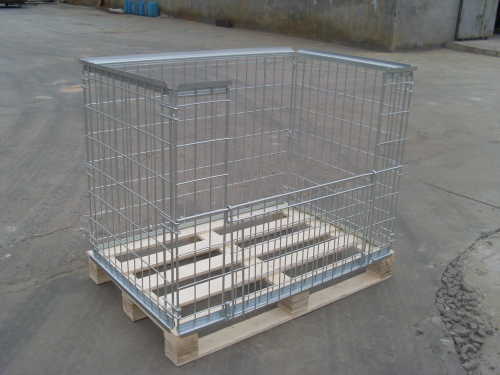 sellable cheap Steel wire folding mesh Container Manufacturer China