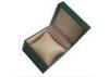Green Square Handmade Plastic / Cardboard Display Boxes For Watches