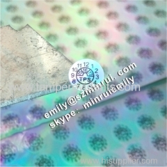Custom one time use hologram repair warranty stickers