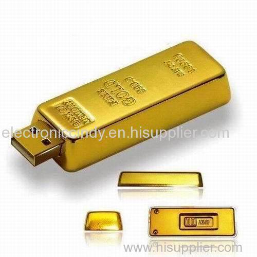 Gold brick usb drive