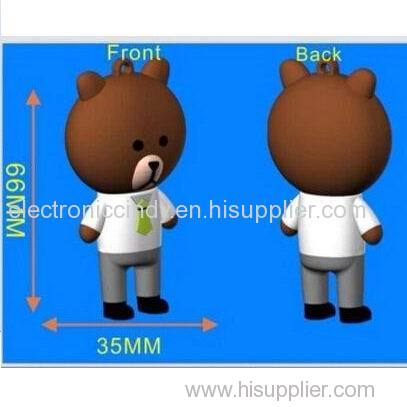 Cartoon bear style USB drive