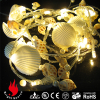 20L seashell conch and pearl garland warm white LED string decorative lights