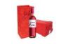 Coated Paper Made Luxury Rope Handle Red Gift Box for Red Wine Packing