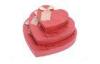 Foldable Red Cardboard Gift Boxes , Cardboard Heart Shaped Chocolate Box