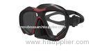 Black Red Fashion Free Diving Mask Dive Glasses with Detachable Frame for Adults