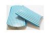green Coated Paper Packaging Boxes , retail store Glossy Stripe Pillow Box