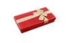Square Recycled Red Cardboard Gift Boxes / Empty Chocolate Gift Boxes