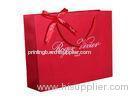 Red Paper Bag Branded Luxury Full color printing with handle