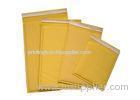 Yellow Paper Gift Bags With Handles , Bubble Kraft Mailer Bag