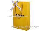 Unique French Style Art Paper Gift Bag With Silver Foil Ribbon