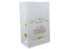 Bread Paper Gift Bags With Handles , Biodegradable White kraft Paper For Bakery