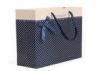 Blue Paper Bag Polka Dot Design For Wedding Gift Packing