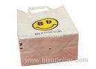 Brown Kraft Paper Gift Bags With Handles , Customized Logo Printing