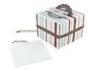 Foldable Cardboard Paper Boxes packaging cake with handle , 1200gsm