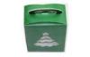 Double Faced White Tree Printing Small Christmas Gift Boxes With Auto Bottom