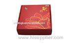Food Red Corrugated Paper Packaging Boxes For Mooncake Packaging
