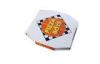 Customized Empty Recycling Pizza Boxes 250gsm / Corrugated Kraft Paper Boxes