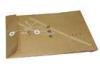 Promotional Eco Friendly A4 Document Button Clousure Kraft Paper Bag , OEM