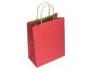 Eco - Friendly Recyclable Red Kraft Paper Packaging Bags For Shopping