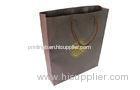 Chocolate Colored Paper Bags With Handles / Coffee Packaging Bags