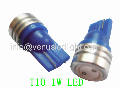 Wholesale Free Shipping 50pcs/lot 1W T10 LED SMD white light led Car Indicator Wedge light bulbs