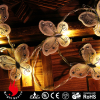 10L white butterfly warm white LED string decorative lighs