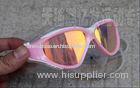 Customized Pink Anti Fog Mirrored Swimming Goggles for Womens , Mens
