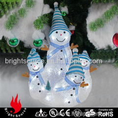 3D lighting snowman family