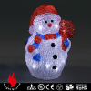 3D lighting red hat snowman