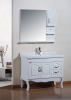 100CM Psolid wood bathroom cabinet floor stand archaistic cabinet vanity for sale