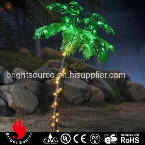 Lighted Palm Tree With 100L Warm White Miniled String Lights