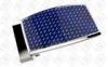 Fashion Classic Square Stainless Steel Belt Buckle With Blue Carbon Fiber