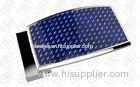 Fashion Classic Square Stainless Steel Belt Buckle With Blue Carbon Fiber