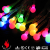 20 colorful led lights frosted ball battery operated