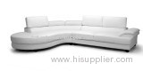 White Leather Modern Sectional Sofa L. A13