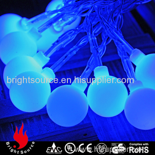 20 blue leds ball lights on string for indoor decoration
