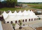 White Outdoor Party Pagoda Tents PVC Roof Canopy Wedding Tent Water Proof 6m * 6m