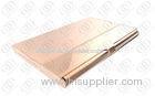 Rose Gold Business Card Case Holder Stainless Steel , Pretty Business Card Holders