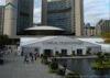 Fabric Trade Show Tents Wooden Flooring Soft PVC Canopy Over 300 People