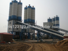 Large capacity and high performance concrete mixing plant